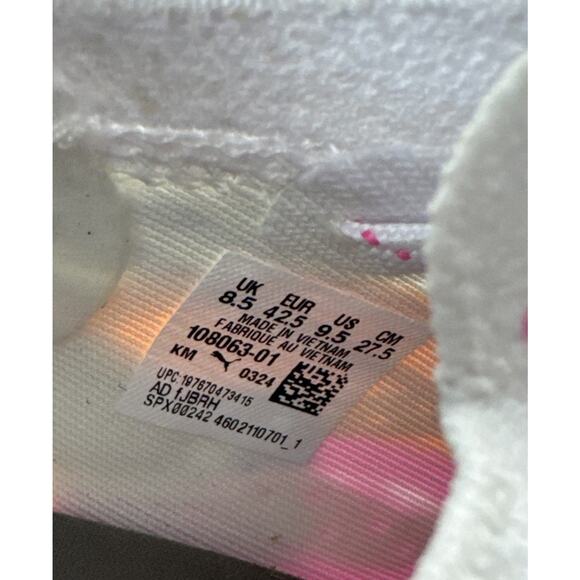 Puma Ultra Ultimate FG/AG Soccer Cleats White Pink Blue Size 9.5 108063-01 Rare main image 8